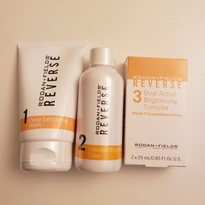 REVERSE BRIGHTENING REGIMEN Step 1,2, and 3